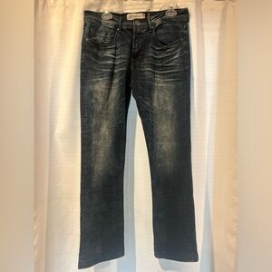 Depart West Jeans Mens 32x32 Trouper Straight Leg Stretch Dark wash